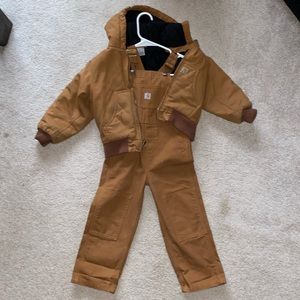 Kids Carhartt Overalls and Jacket
